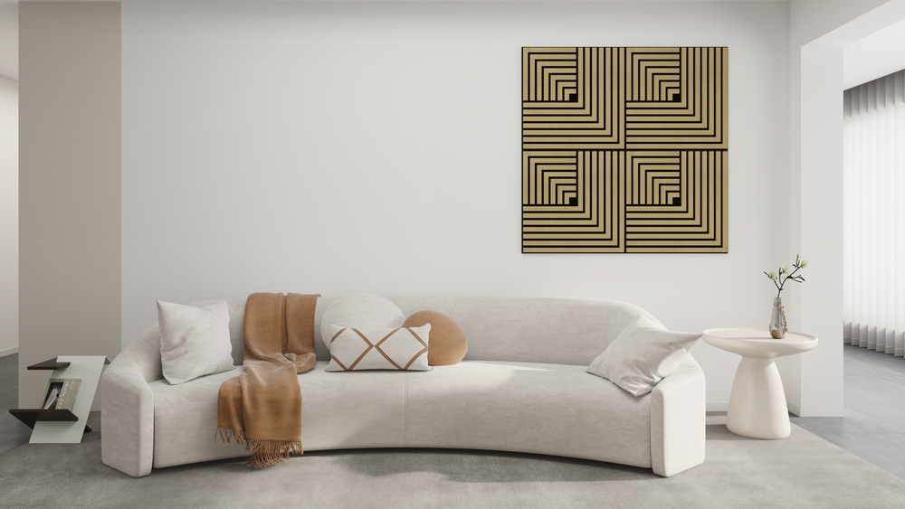 Flexible tambour wall panel